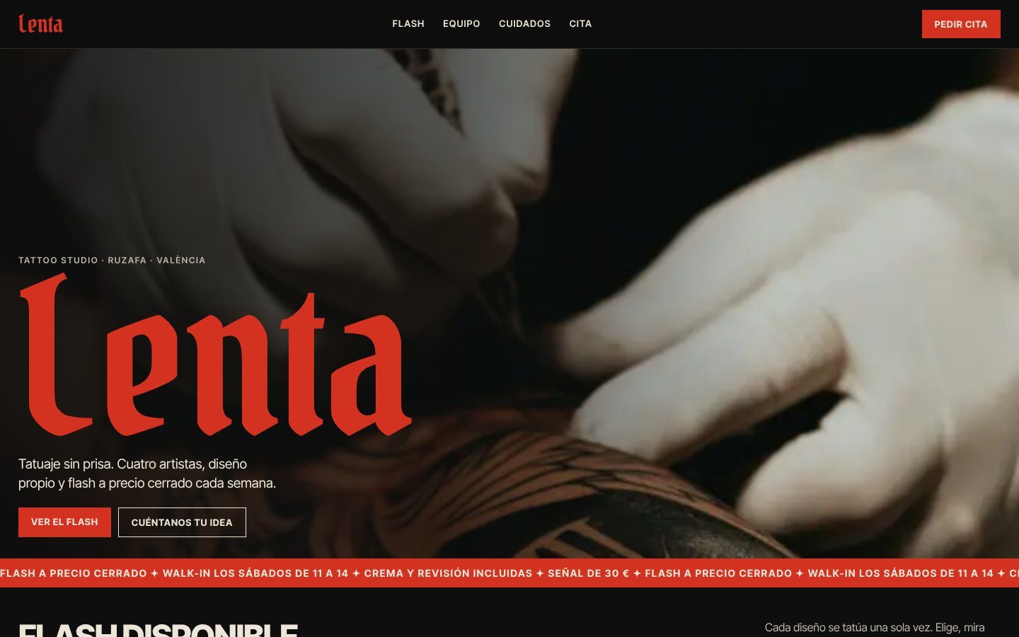 Lenta homepage