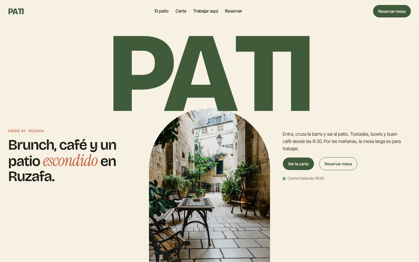 Pati homepage